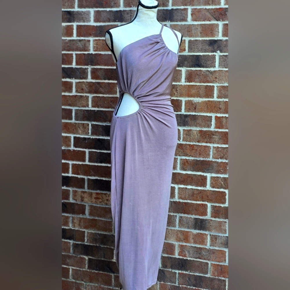 Edit By Nine One-Shoulder Lavender Dress Medium